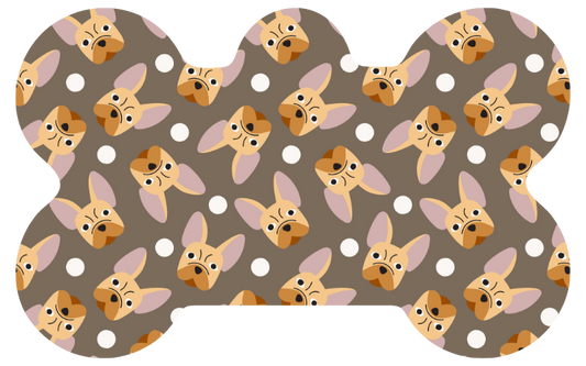 Frenchie Head Tag