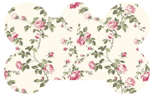 Cream Rose Flower Tag