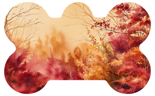 Sunset Leaves Fall Tag