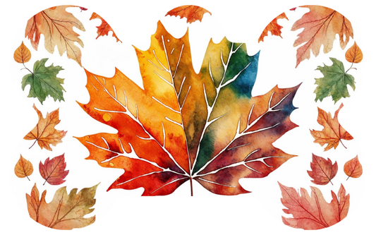 Big Fall Leaf Fall Tag