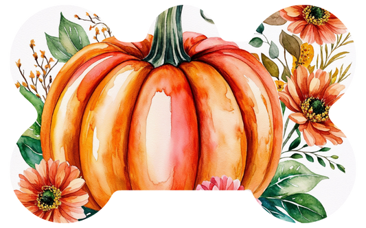 Fall Pumpkins & Flowers Fall Tag