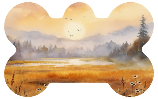 Fall Sunset Painting Fall Tag