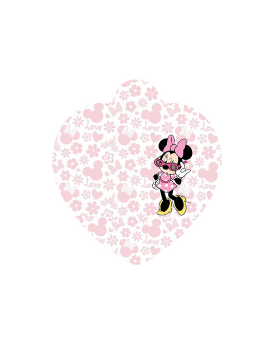 Minnie Mouse Theme Heart Tag