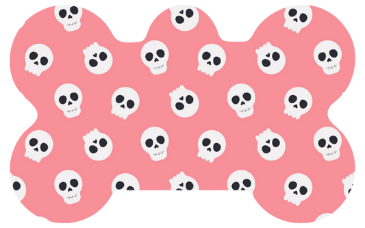 Pink Skull Tag