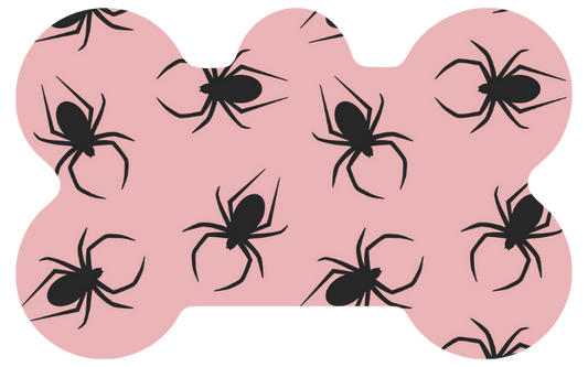 Pink Spider Halloween Tag