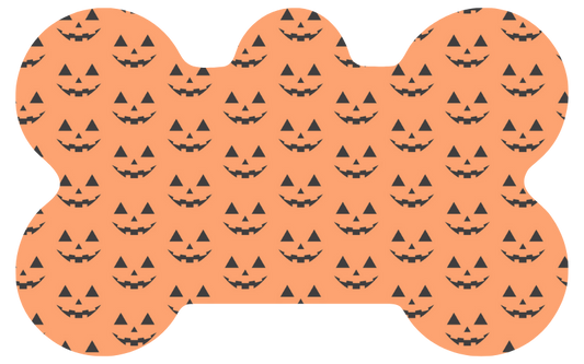 Pumpkin Face Halloween Tag