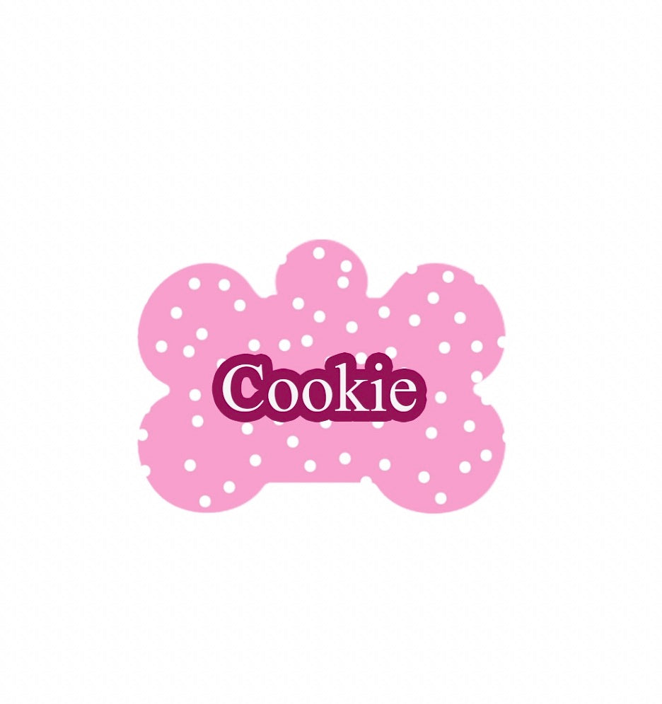 Pink Polka Dot Tag