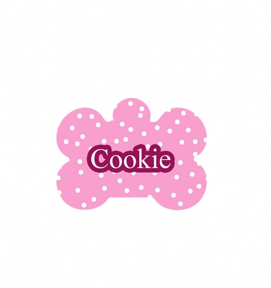 Pink Polka Dot Tag