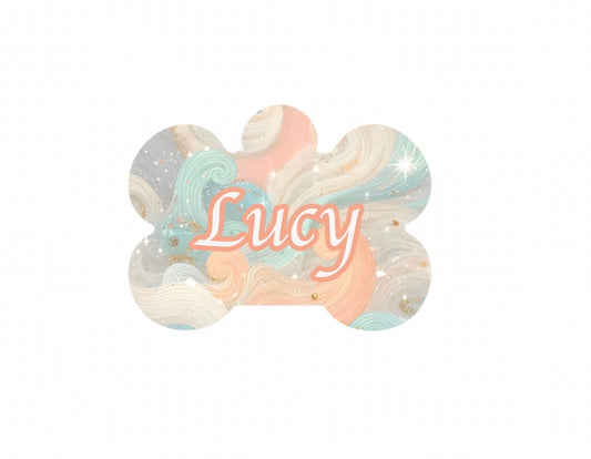 Pastel Swirls Tag