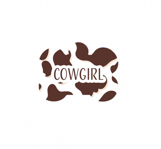 Brown Cowprint Tag