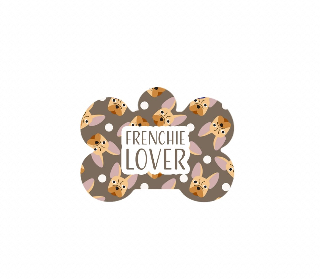 Frenchie Head Tag