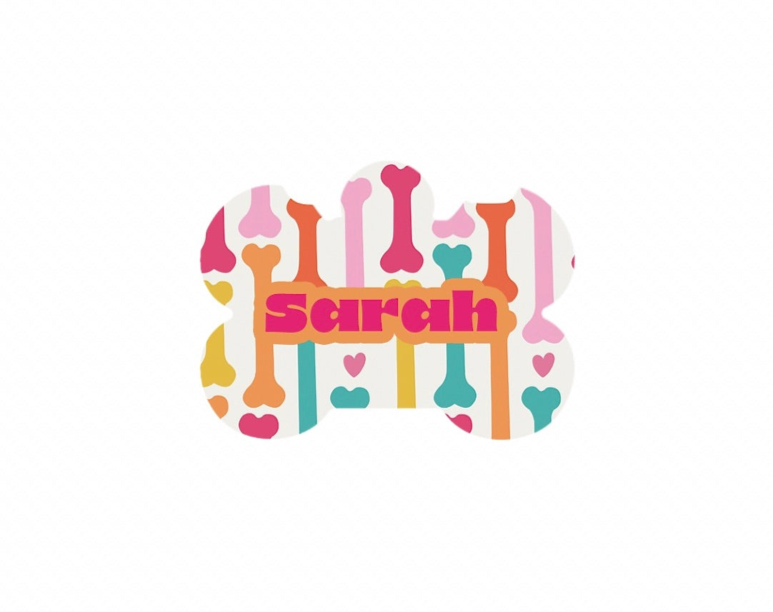 Colorful Bones Tag