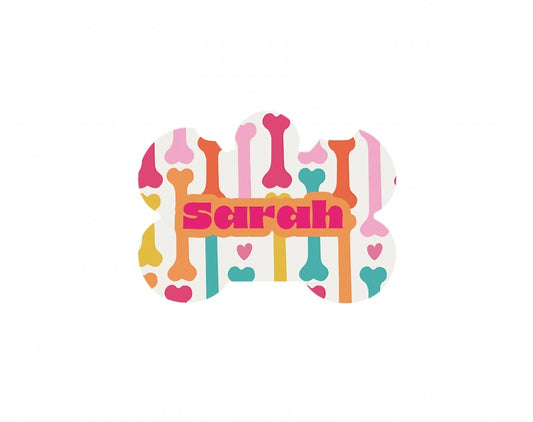 Colorful Bones Tag