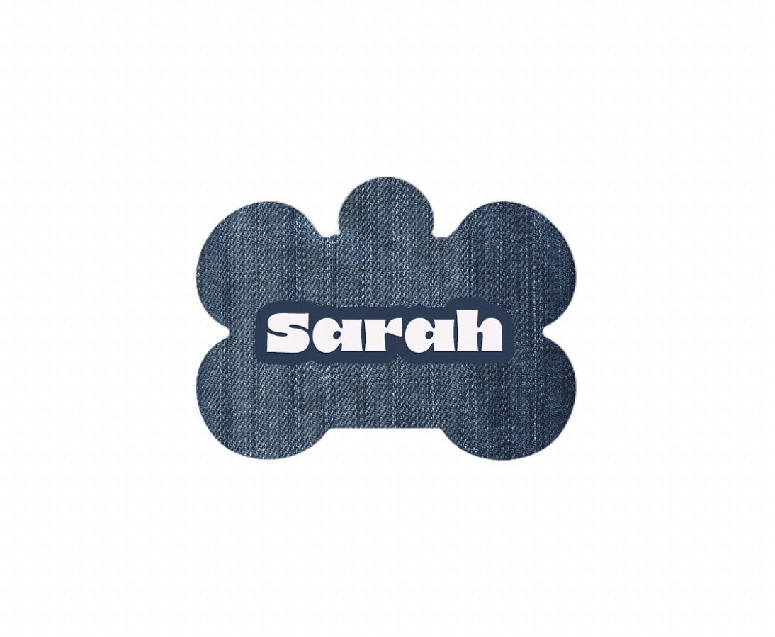 Dark Wash Jean Print Tag