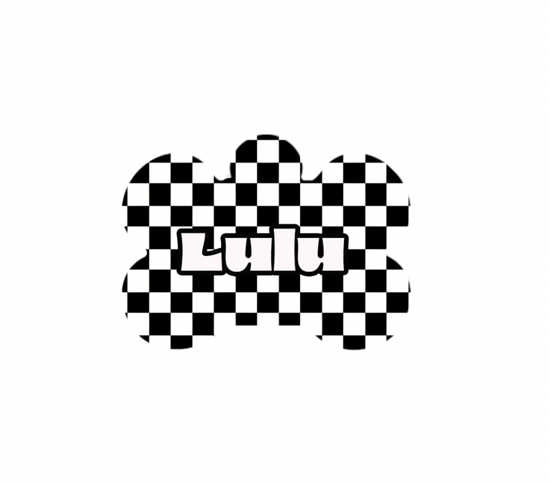 Black & White Checkered Tag