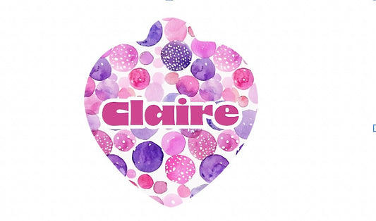 Pink & Purple Polka Dots Tag