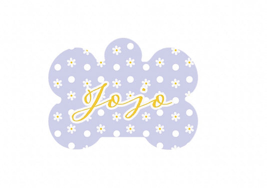 Spring Flowers & Polka Dots Tag