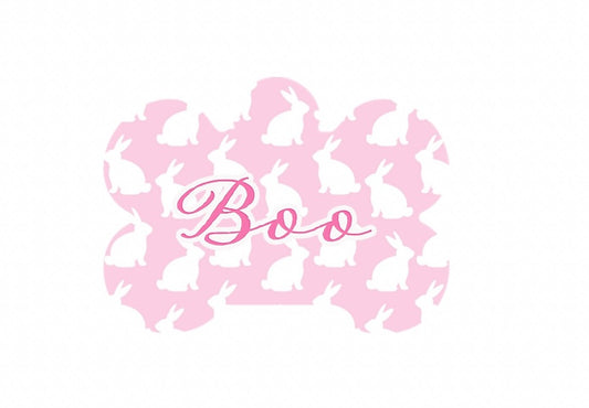Pink Chic Bunnies Tag