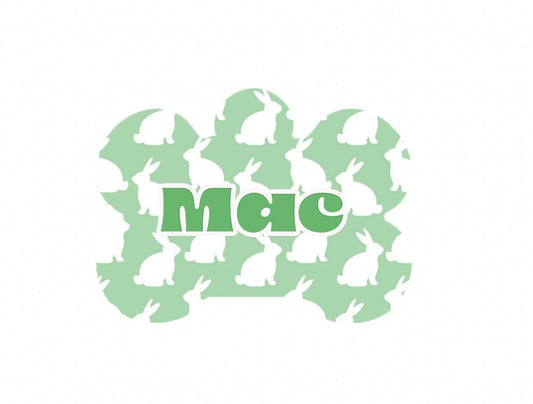 Green Chic Bunnies Tag