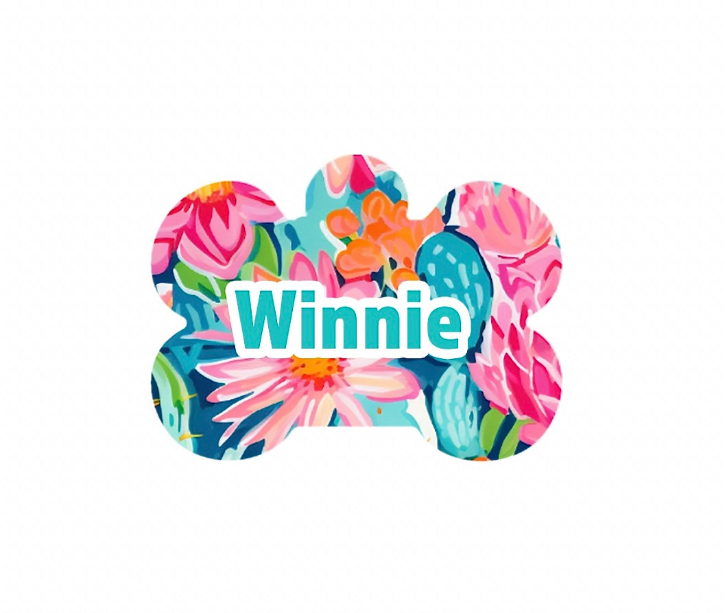 Spring Retro Flowers Tag