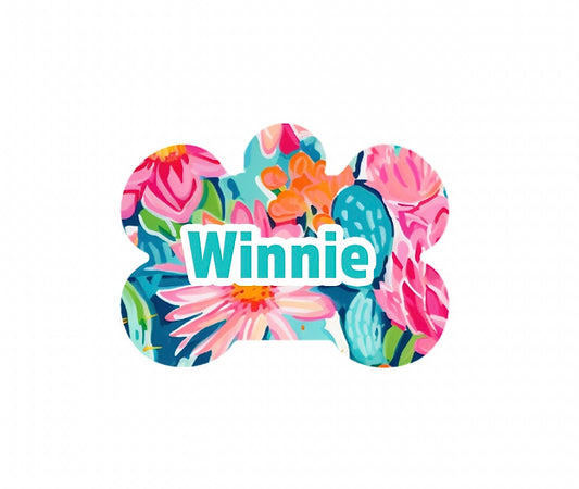 Spring Retro Flowers Tag