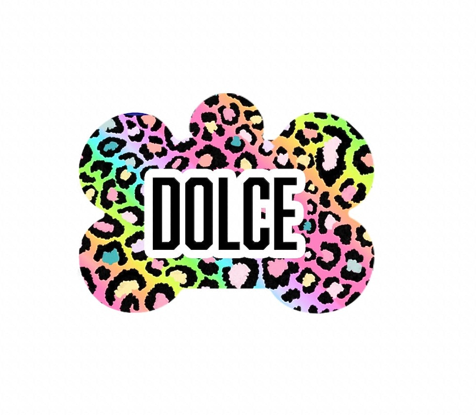 Pastel Leopard Tag