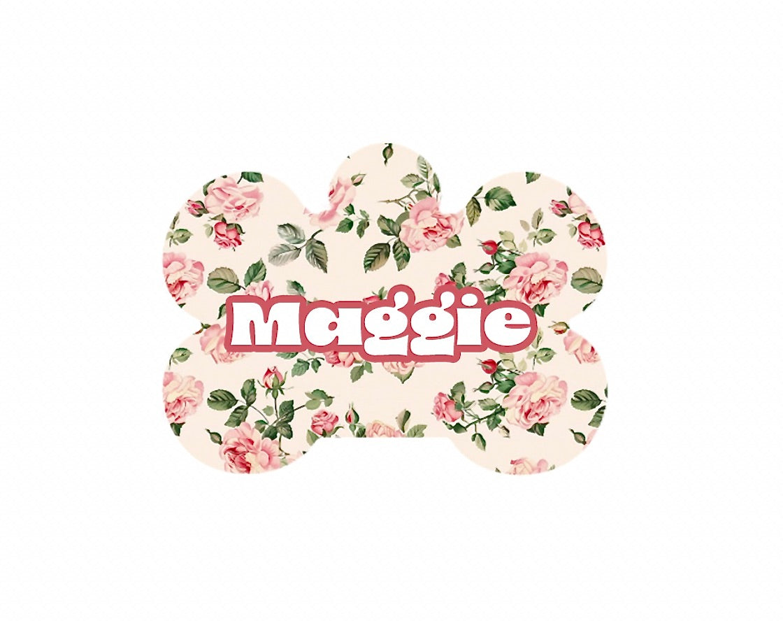 Pink Roses Tag