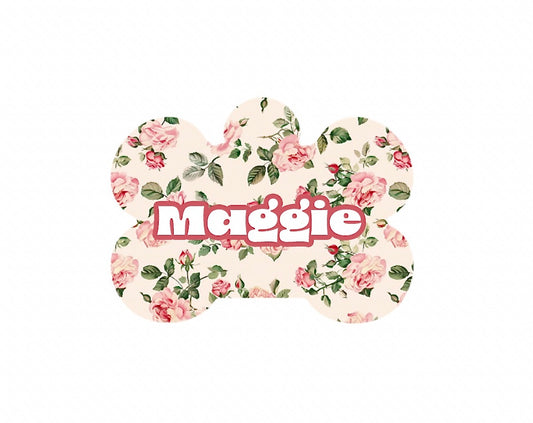 Pink Roses Tag