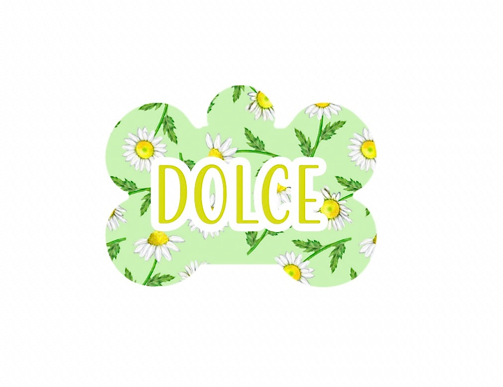 Green Spring Flowers Tag