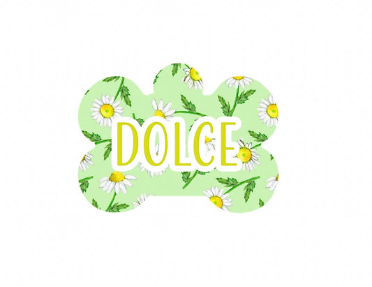 Green Spring Flowers Tag