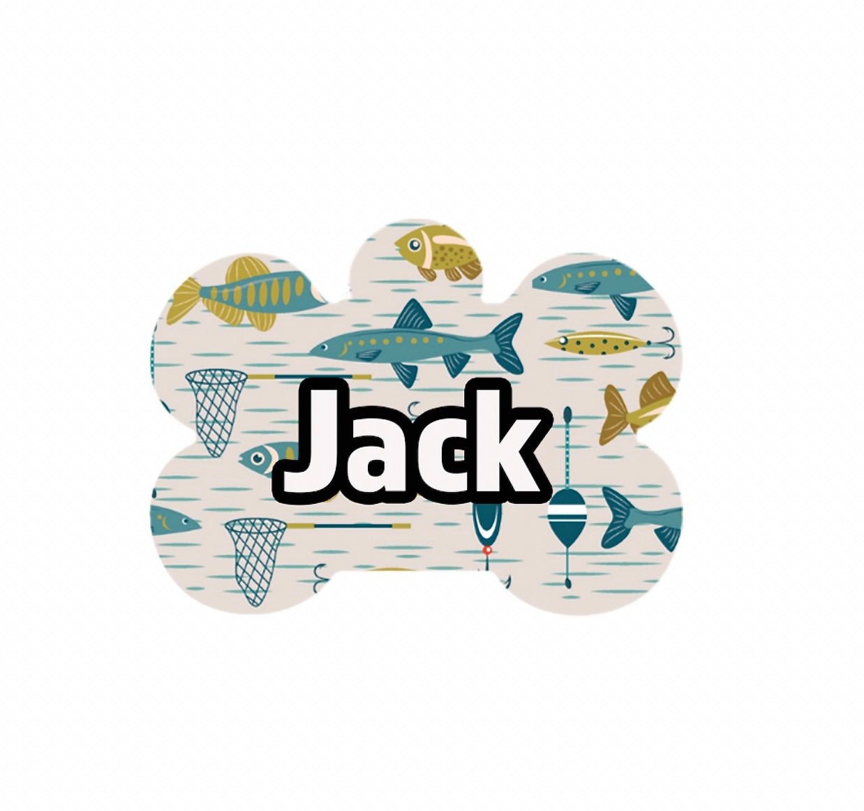 Fish Metal Tag