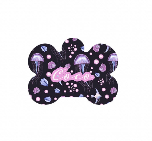 Jellyfish Metal Tag