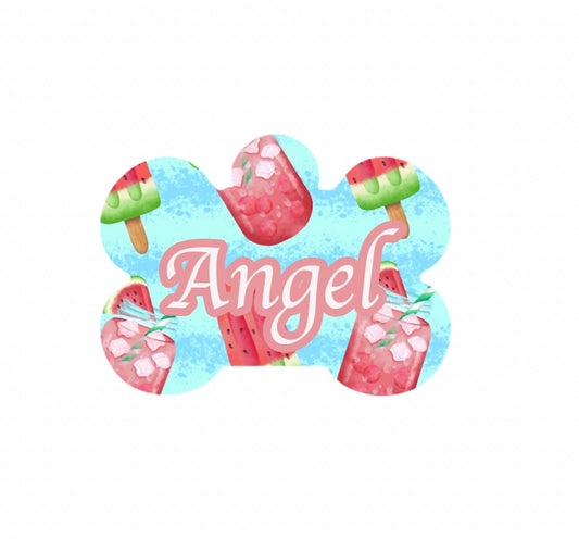 Watermelon Popsicle Metal Tag