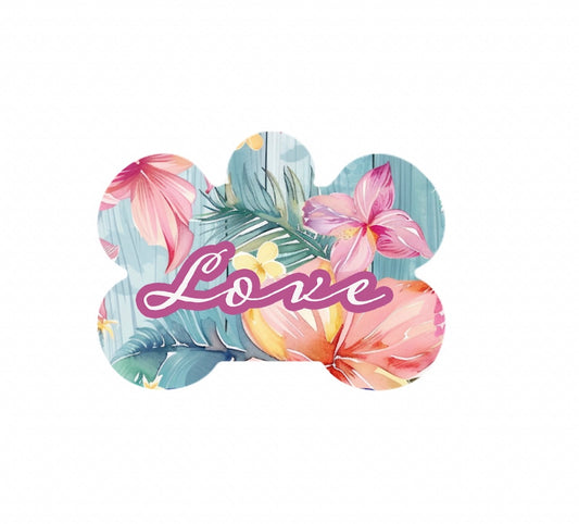 Pastel Tropics Metal Tag