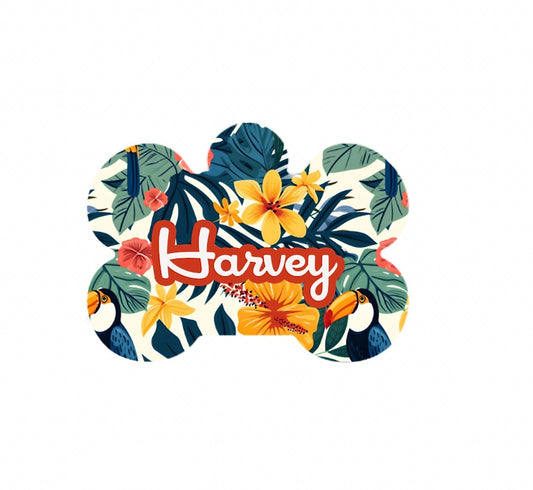 The Tropics Metal Tag