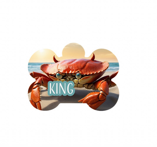 King Crab Metal Tag