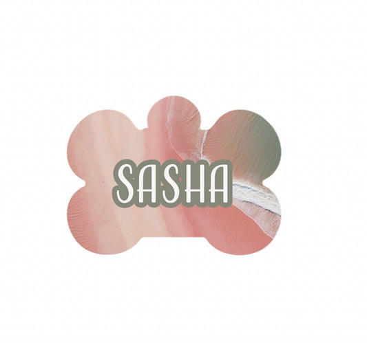 Pink Sands Metal Tag