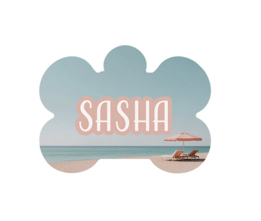 Pink Summer Metal Tag