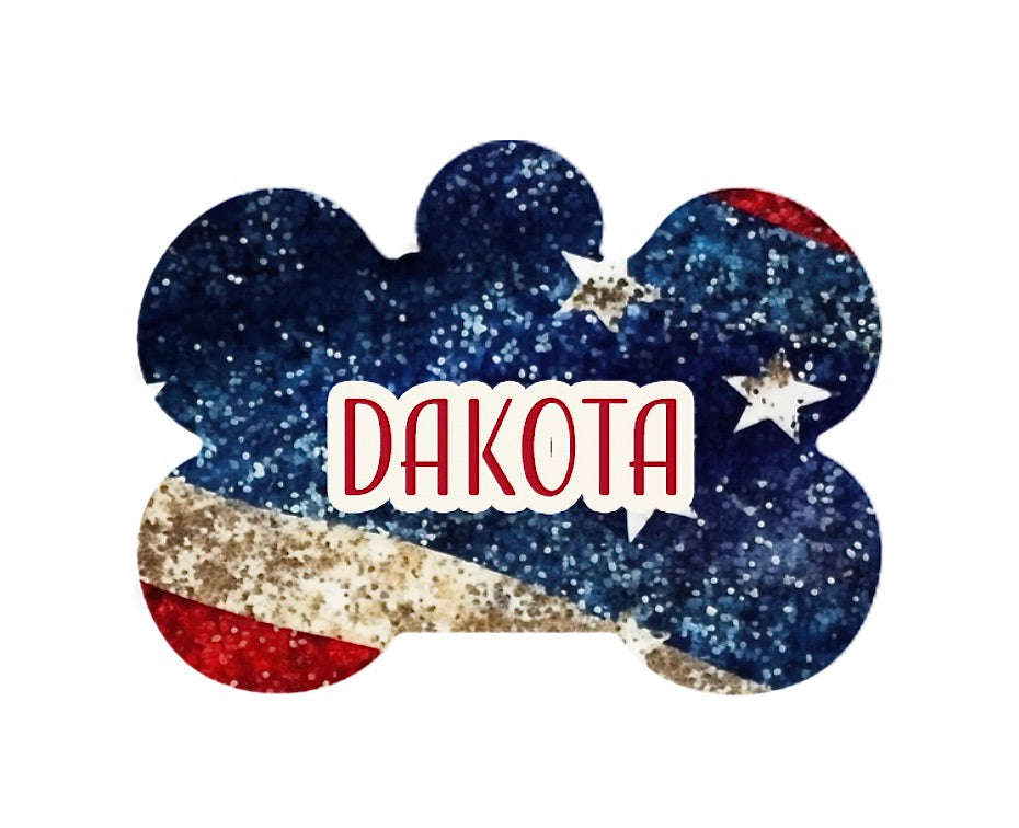 Flag Metal Tag