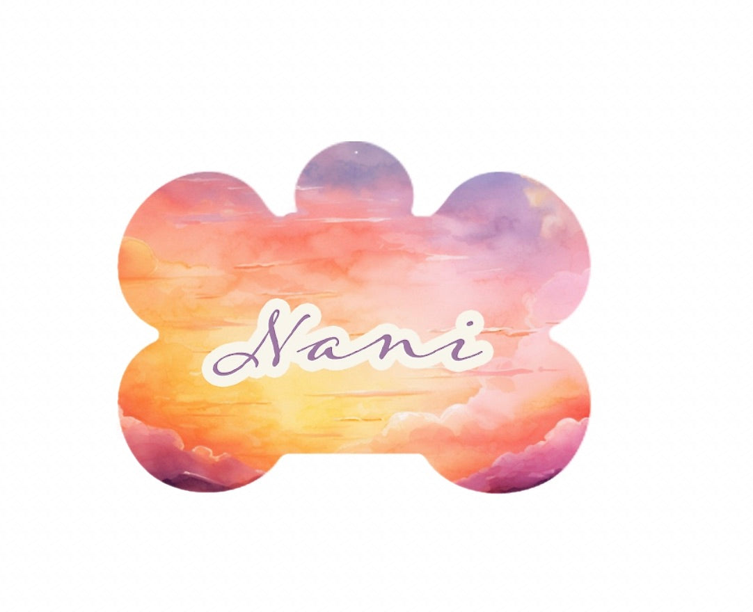 Sunset Clouds Metal Tag