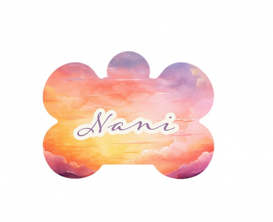 Sunset Clouds Metal Tag