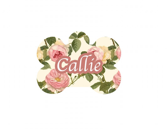 Pink Roses Tag