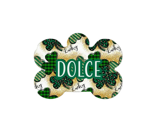 Leopard Shamrock Tag