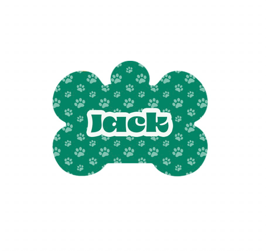 Green Paws Tag