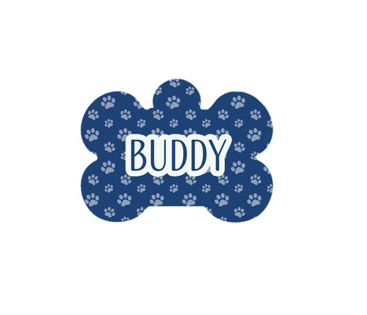 Blue Paws Tag