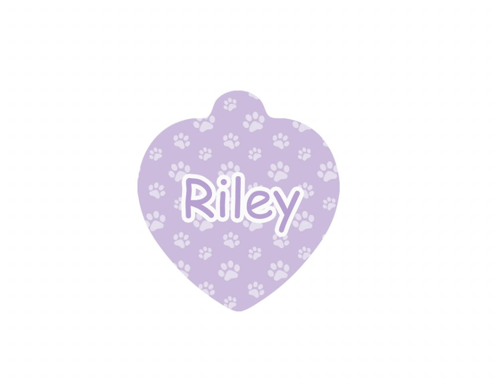 Lavender Paws Tag