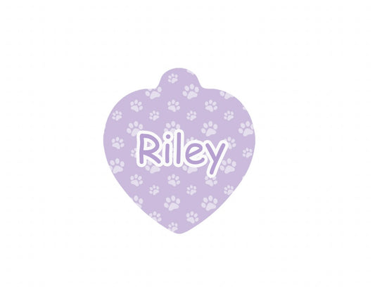 Lavender Paws Tag