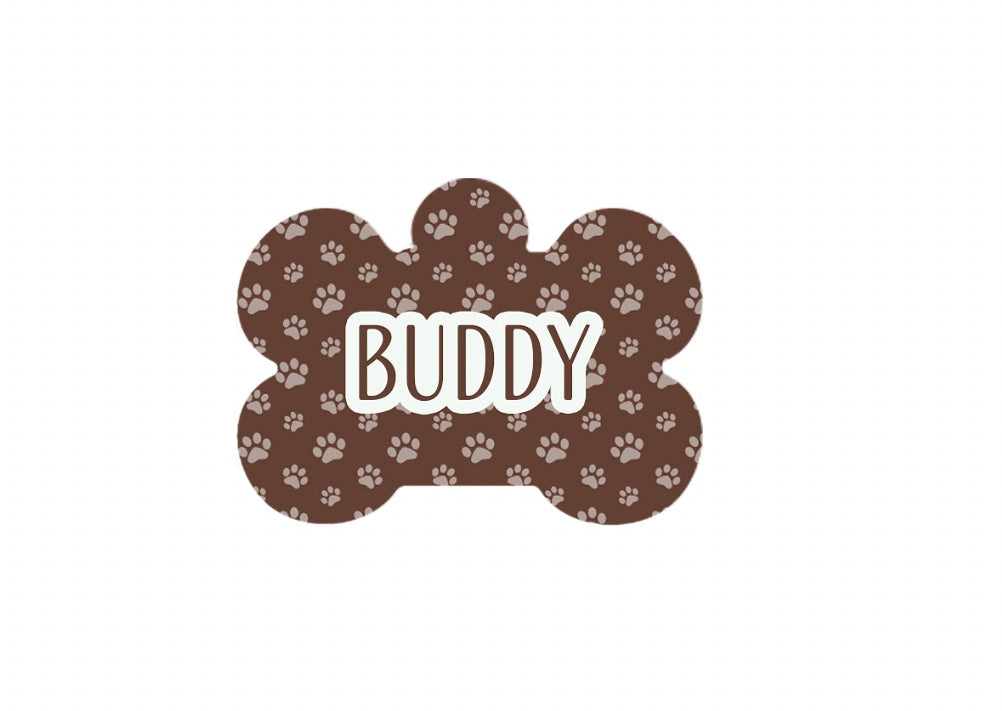 Brown Paws Tag