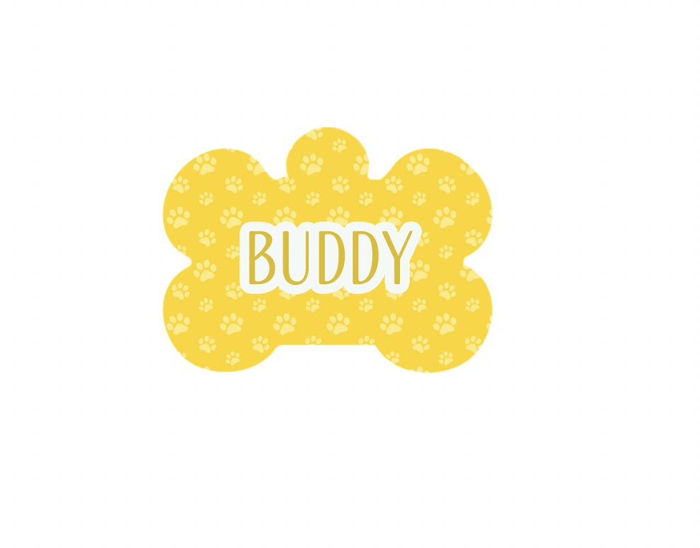 Yellow Paws Tag